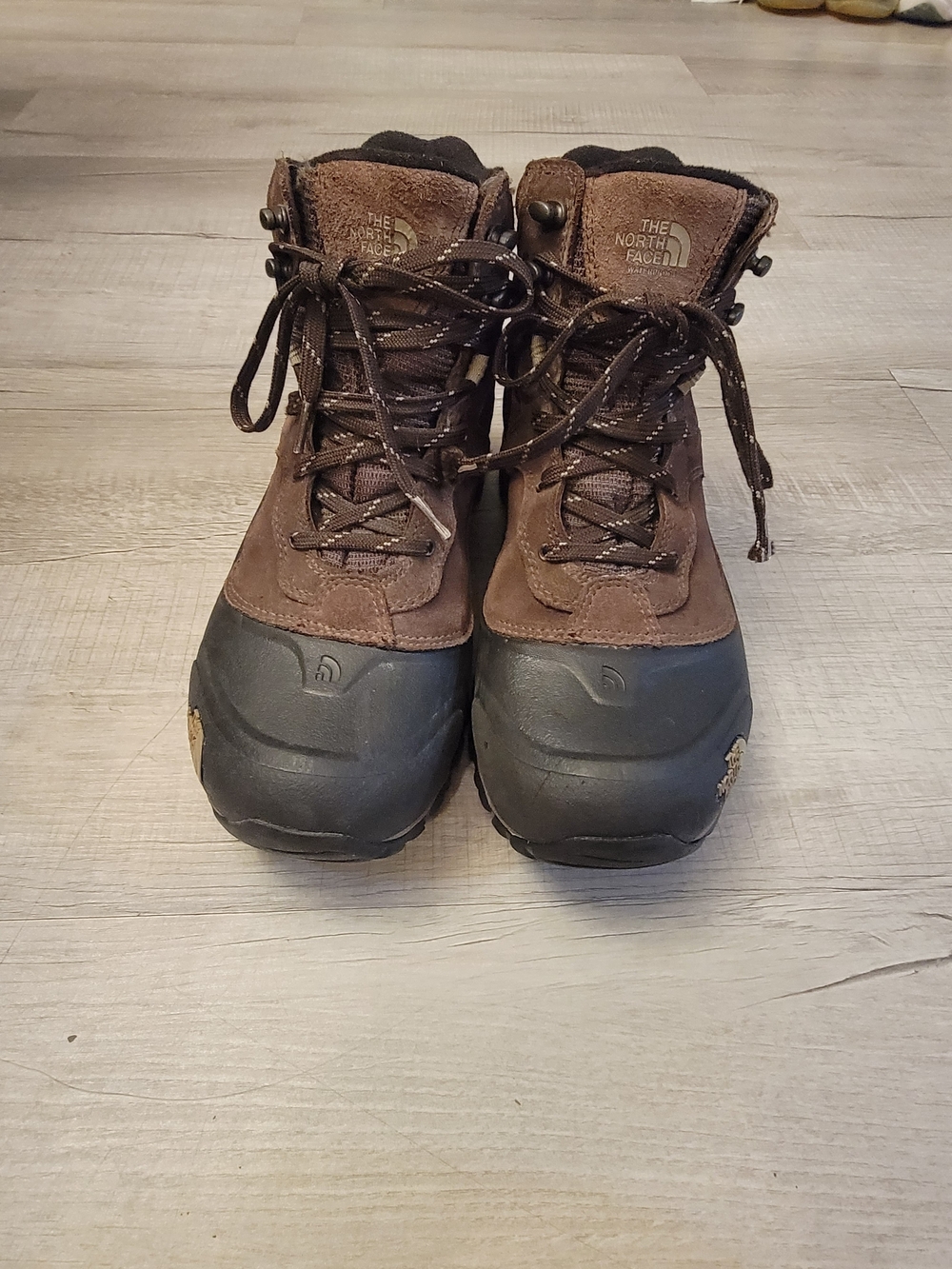The North Face Brown & Black Waterproof Hiking Boots